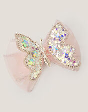 Spring Butterfly Bow Hair Clip, Pink (PINK), large