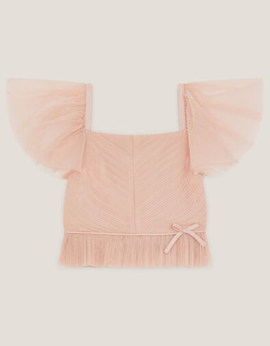 Olene Pleat Tulle Top, Pink (PALE PINK), large