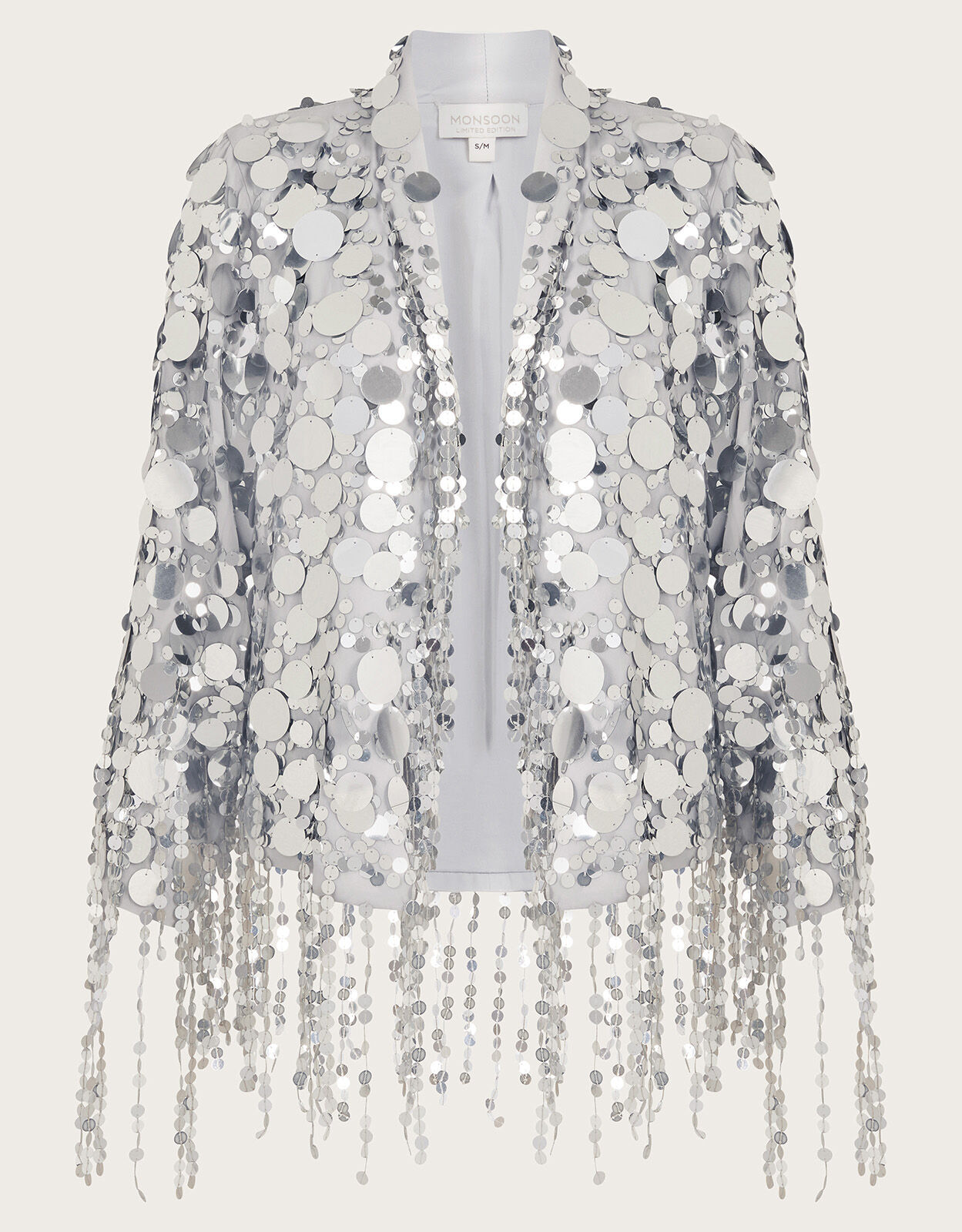 Monsoon sequin jacket clearance