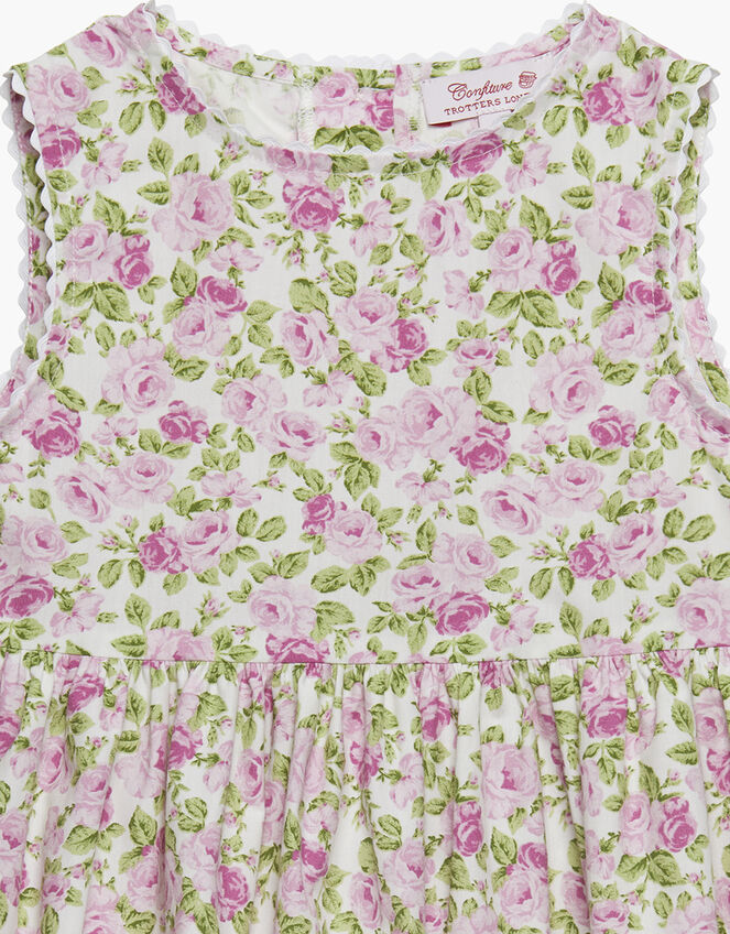 Trotter Street Katherine Dress- Light Pink Stripe/Lavender
