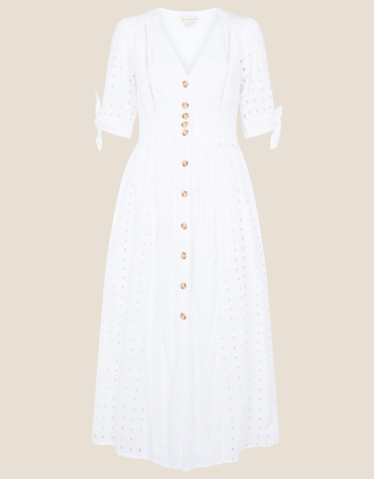Monsoon dolly schiffli midi dress clearance