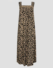 Ania Geometric Print Jumpsuit, Black (BLACK), large