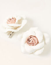 Louise Flower Hair Grips, , large