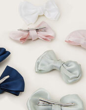 8-Pack Satin Hair Bows, , large