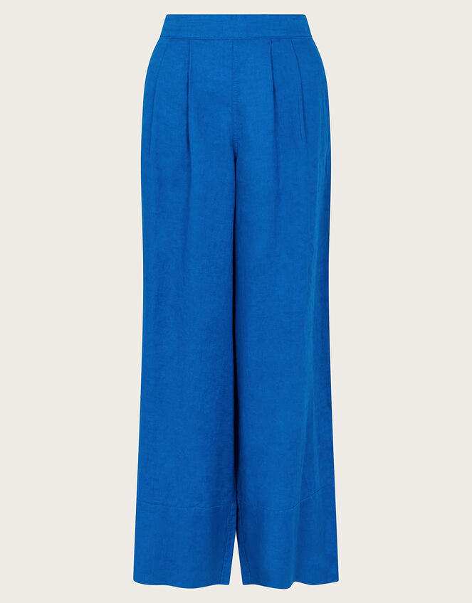 Solene Wide Leg Trousers, Blue (COBALT), large