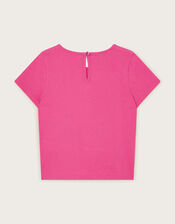 Sequin Embellished Fruit T-Shirt, Pink (PINK), large