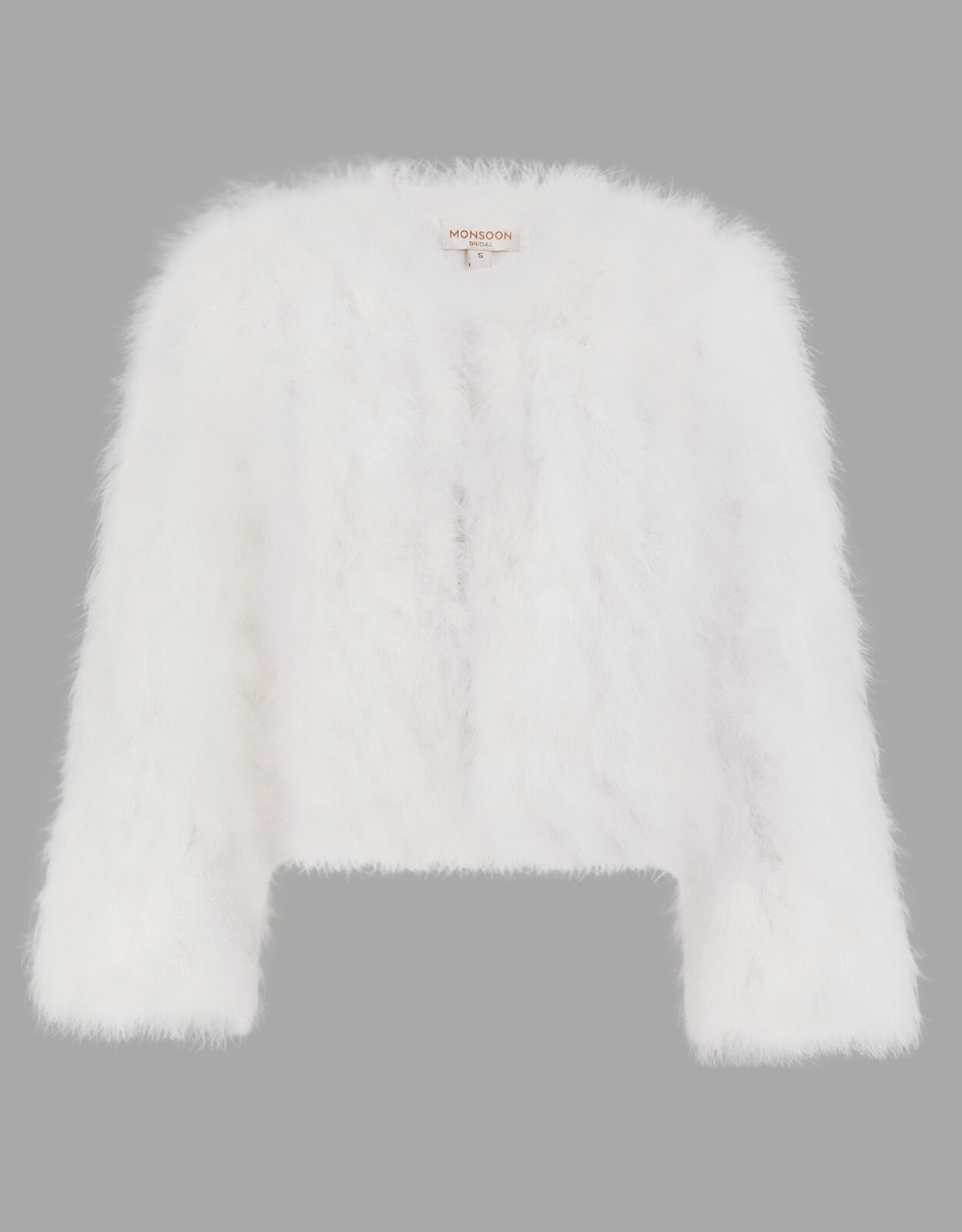 Feather hotsell bridal jacket