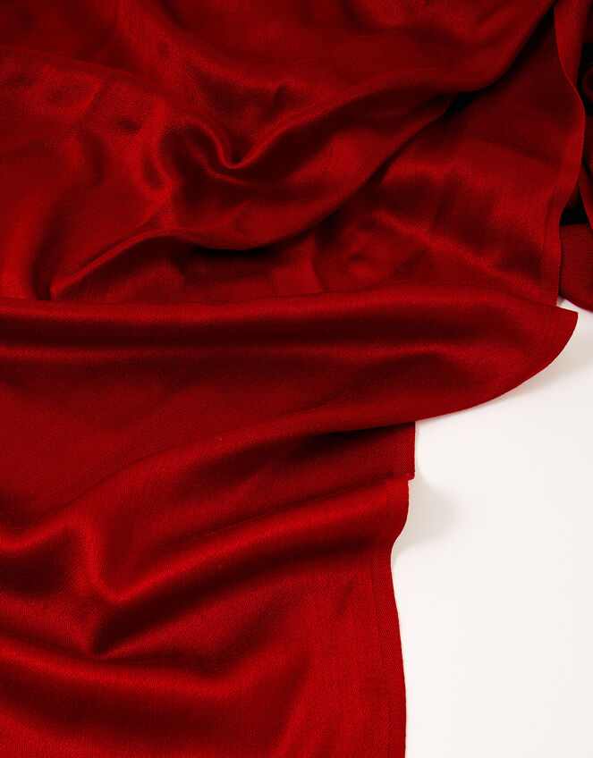 Ola Lightweight Occasion Scarf, Red (RED), large