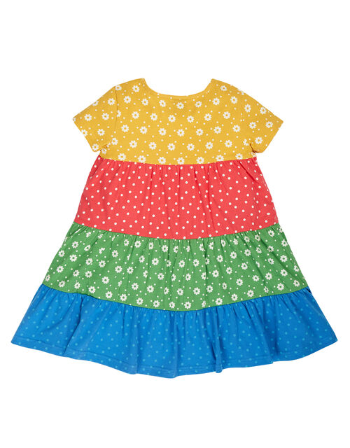 Frugi Rosie Rainbow Dress, Multi (MULTI), large