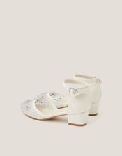 Diamant&eacute; Floral Closed Toe Heels, Ivory (IVORY), large