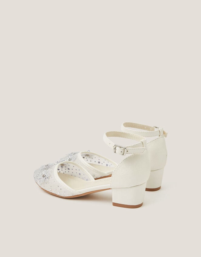 Diamant&eacute; Floral Closed Toe Heels, Ivory (IVORY), large