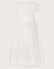 Stacie Waterfall Dress, Ivory (IVORY), large