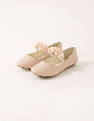 Corsage Ballerina Flats, Pink (PINK), large