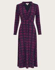 Gable Geometric Print Dress, Pink (PINK), large