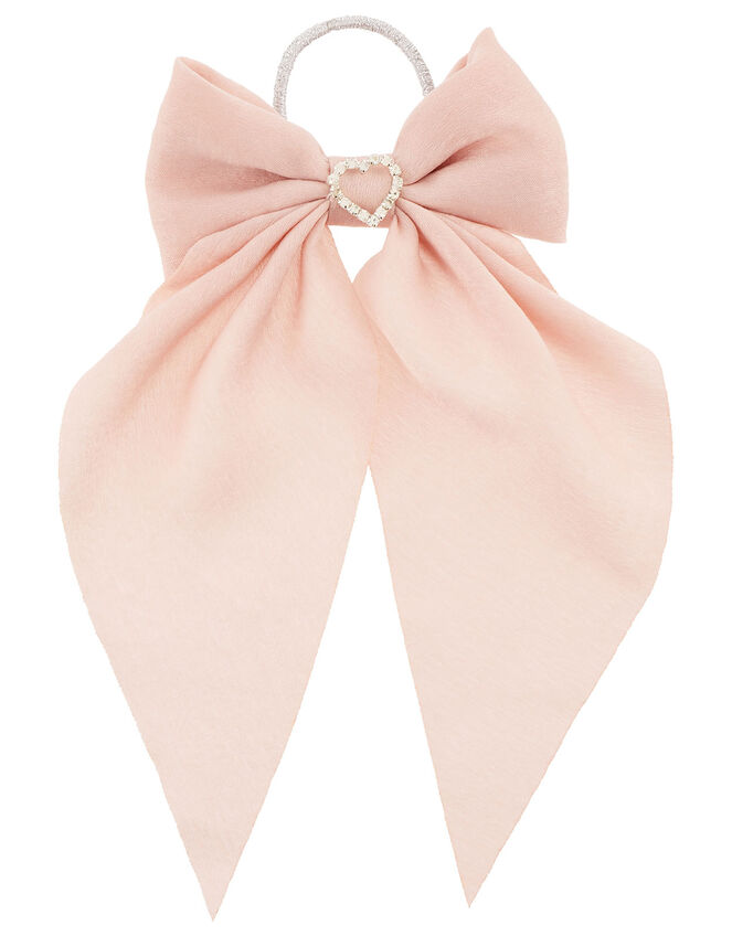 Diamante Heart Bow Hair Band  , , large