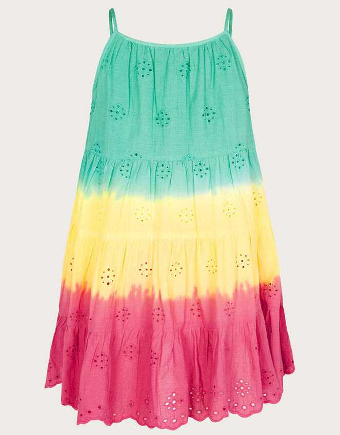 Dip Dye Broderie Dress, Multi (MULTI), large