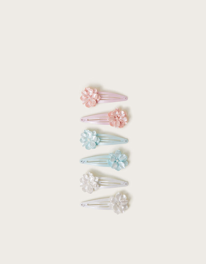 6-Pack Flower Hair Clips, , large