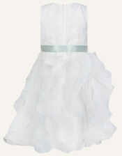 Lace Ruffle Dress, Ivory (IVORY), large