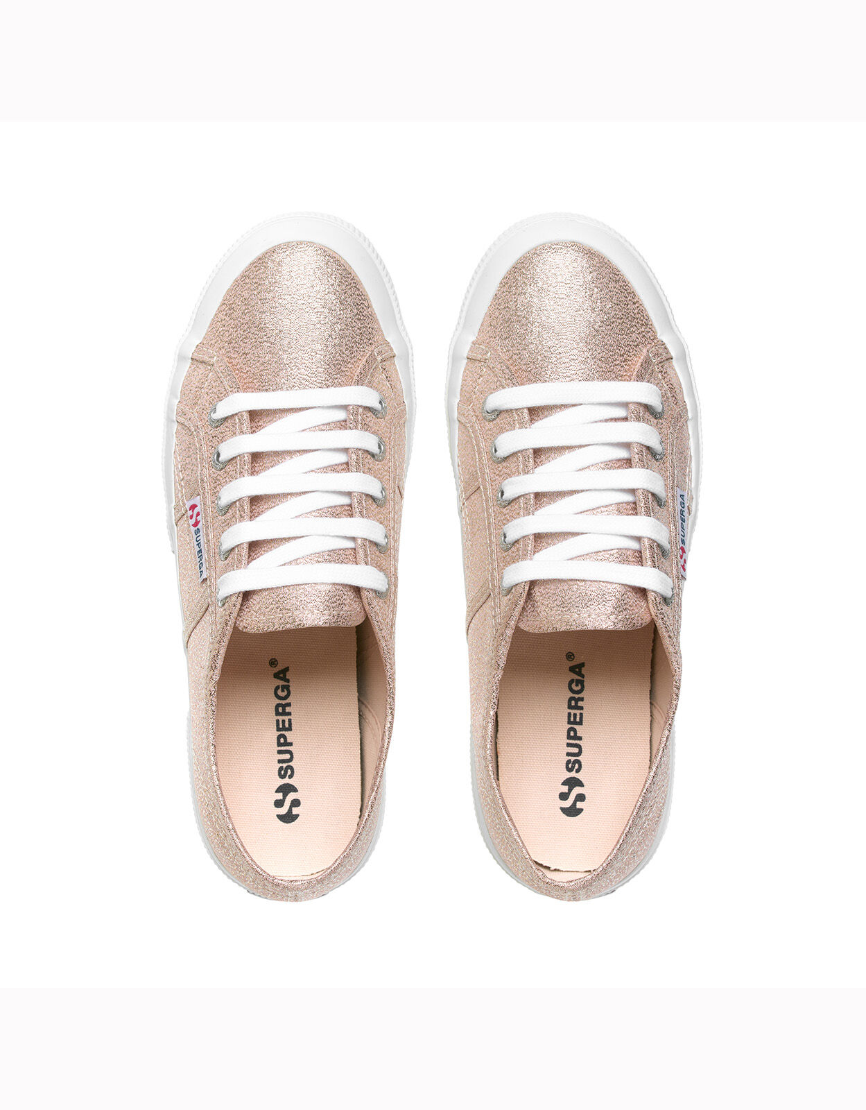 Rose gold superga sales trainers
