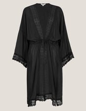Cecelia Lace Trim Beach Cover Up, , large