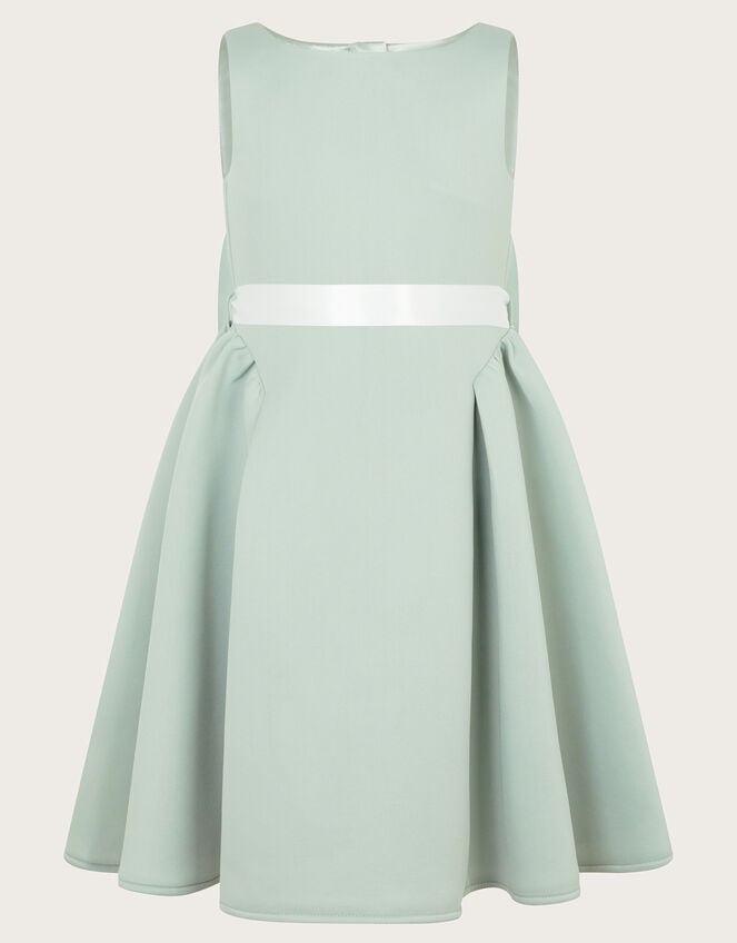 Molly Scuba Bridesmaid Dress, Green (SAGE), large
