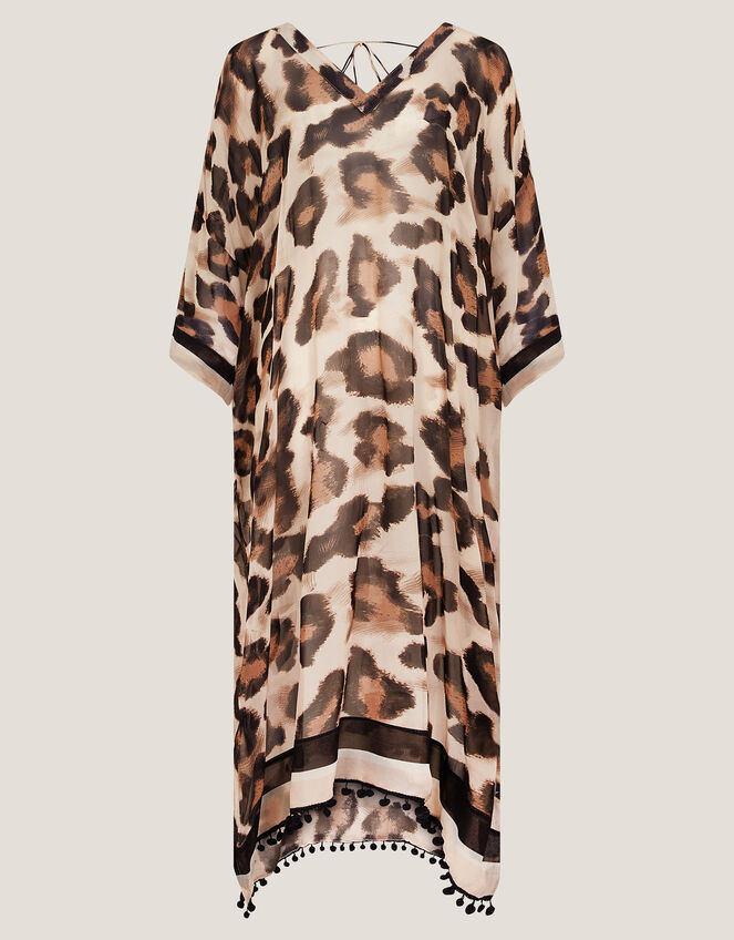 Adra Leopard Print Kaftan, , large