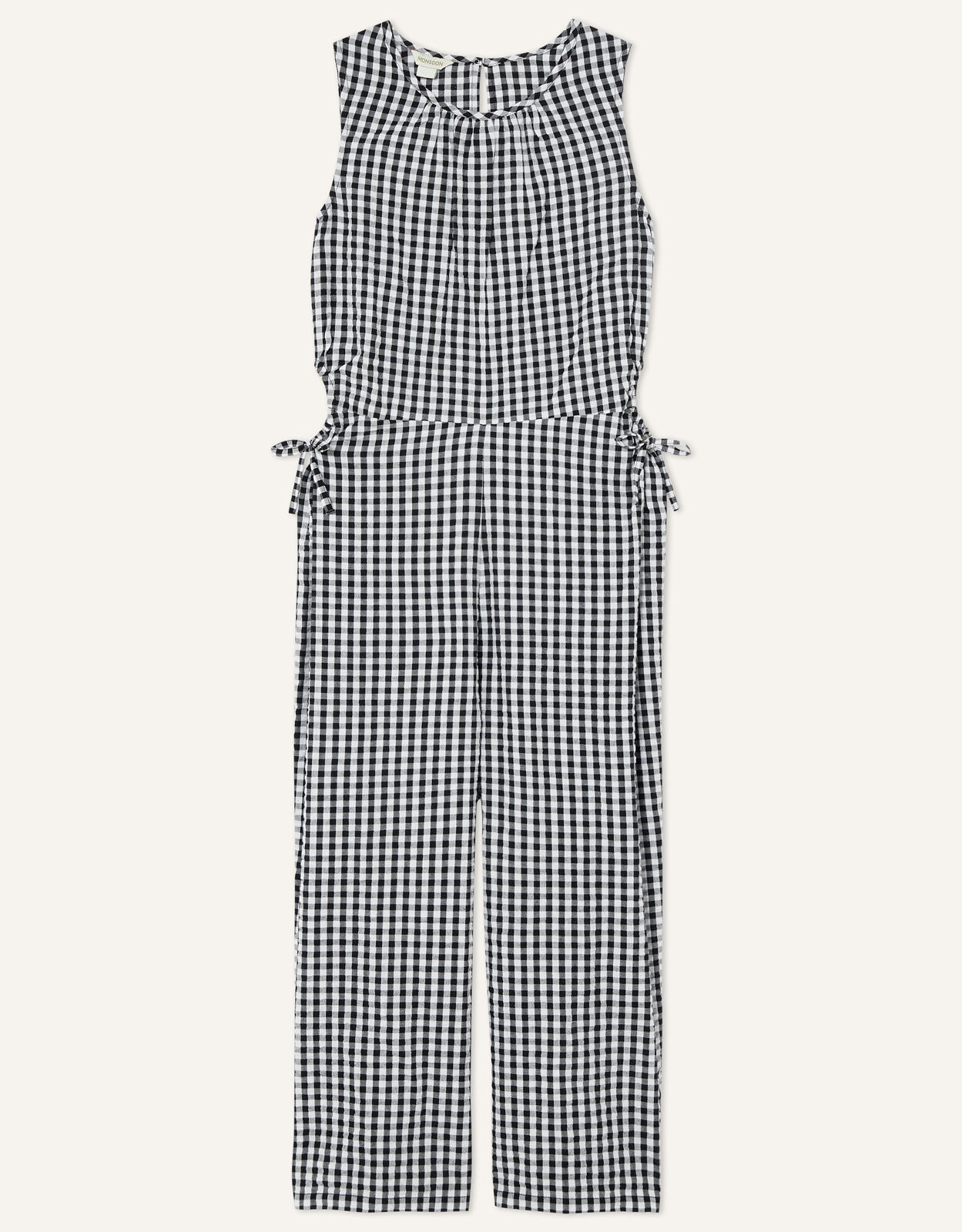 Monsoon gingham jumpsuit new arrivals