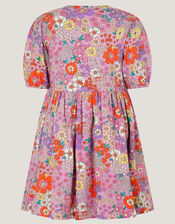 Floral Jersey Skater Dress, Multi (MULTI), large