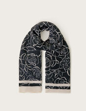 Hope Rose Print Scarf, , large