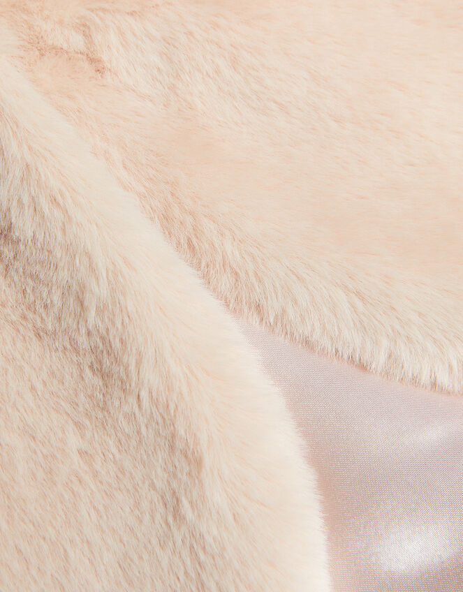 Faux Fur Shrug, Pink (PINK), large