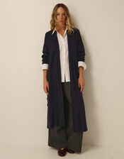 Sadie Knit Longline Cardigan, Blue (NAVY), large