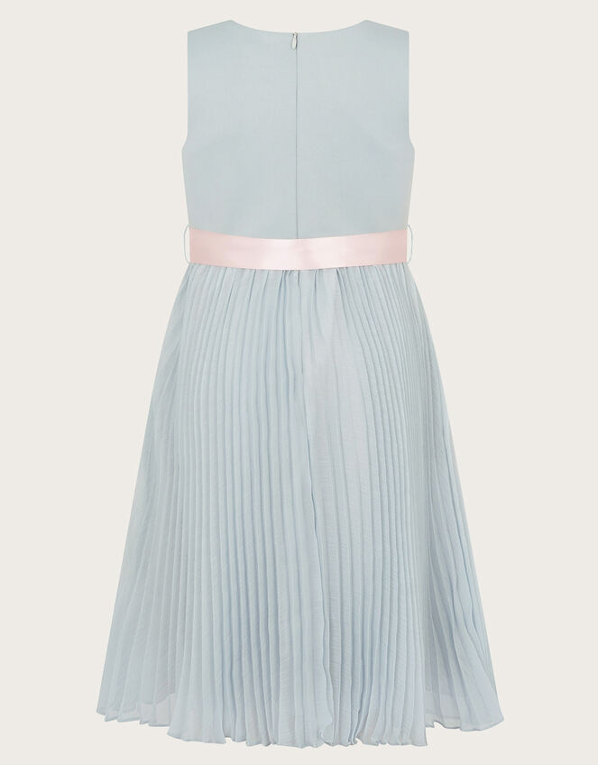 Sally Scuba Pleated Dress, Grey (GREY), large