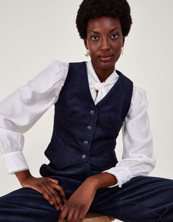 Ada Waistcoat - white