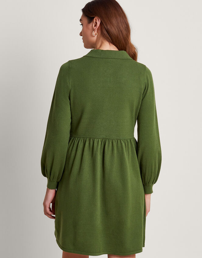 Zelda Zip Dress, Green (GREEN), large