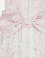 Lace High-Low Dress, Pink (PINK), large