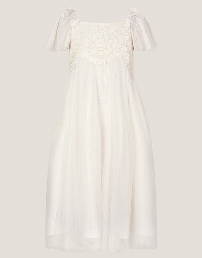 Starla Lace Tulle Dress, Ivory (IVORY), large