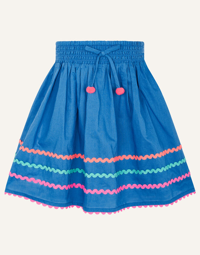 Fiesta Ricrac Top and Skirt Set , Blue (BLUE), large