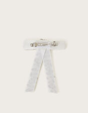 Gemstone Bow Hair Clip, , large