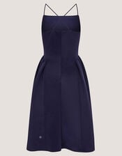 Molly Drop Waist Prom Dress, Blue (NAVY), large