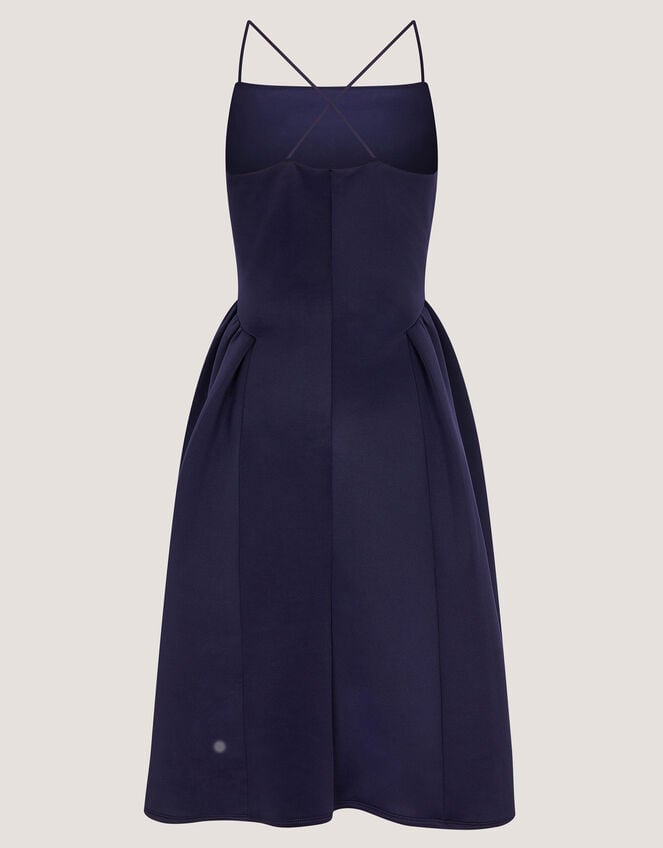 Molly Drop Waist Prom Dress, Blue (NAVY), large