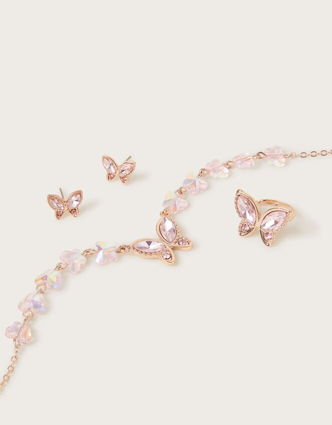 Jewel Butterfly Jewellery Set, , large