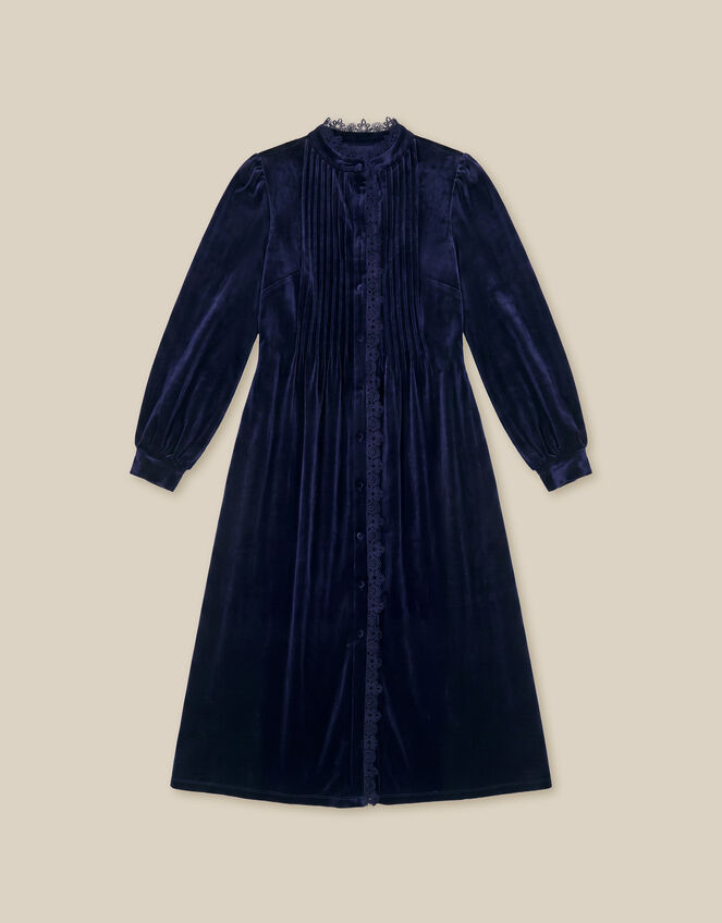 Pip Pinktuck Velvet Midi Dress, Blue (MIDNIGHT), large