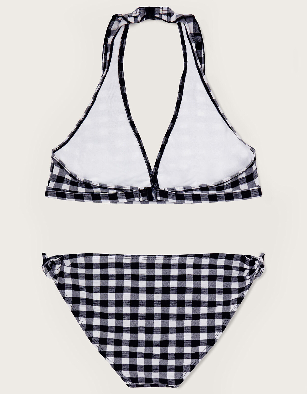 Black gingham bathing suit hot sale