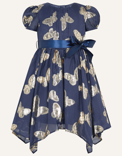 Baby Rosalie Butterfly Dress, Blue (NAVY), large