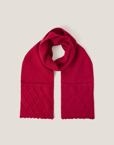 Diamond Knit Scarf, , large