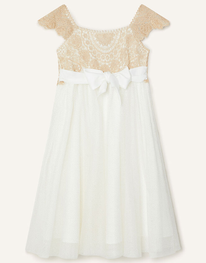 Estella Embroidered Dress , Gold (GOLD), large