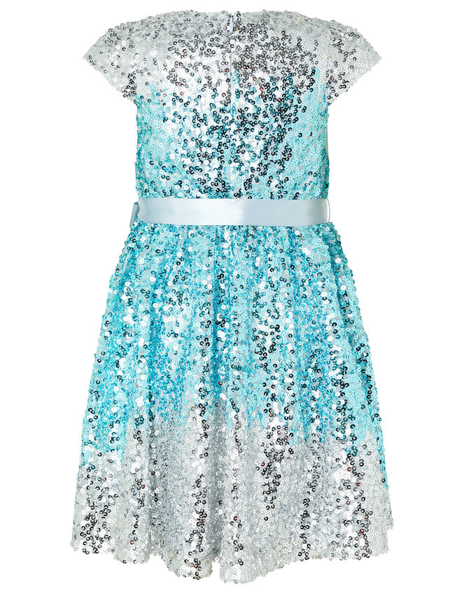 Irianne Blue Ombre Sequin Party Dress, Blue (BLUE), large