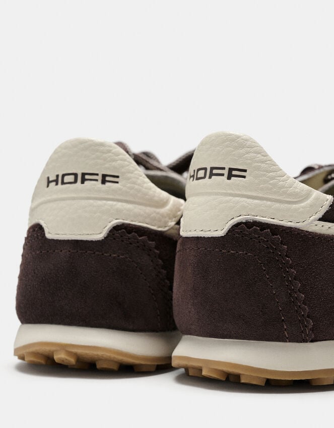 Hoff Bridge Suede Trainers, Brown (CHOCOLATE), large