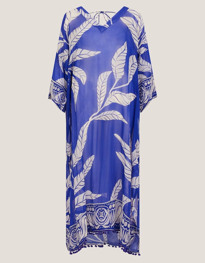 Eden Open Work Kaftan in Black