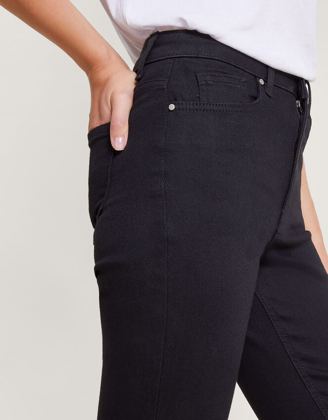 Bootcut Denim Jeans, Black (BLACK), large